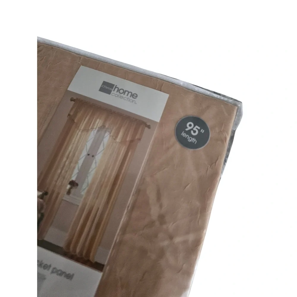 JCPenney Home Collection Sensations rod-pocket panel in a 95-inch length Gold